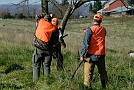 slides/0027_081109-010_DSC_3727.jpg  The gunning team was also managing the fencewire for the handlers.