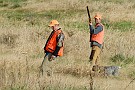 slides/0027_081109-058_DSC_3922.jpg  Gunner ready, dog steady, and the handler sees the bird.